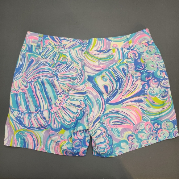 Lilly Pulitzer Jayne Short Gillty Pleasure Cotton 7 Inch Inseam Size 14 Beachy - Picture 4 of 10